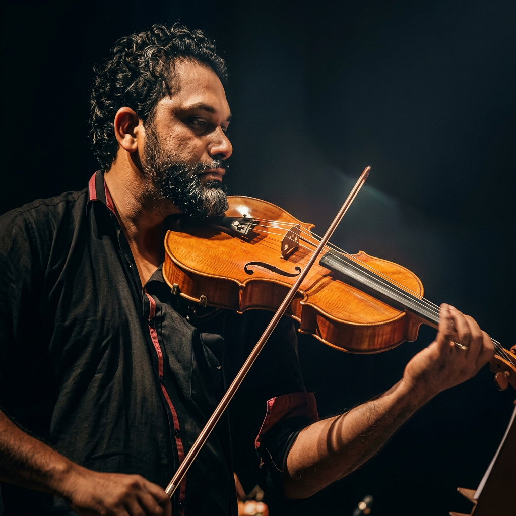 Willian Rodrigues em performance ao vivo no palco
